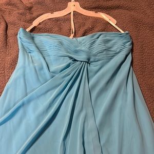 David’s Bridal blue brides made dress